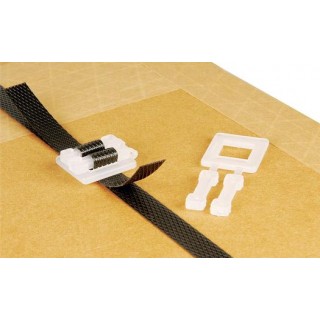 13mm Plastic Strap Buckle White  